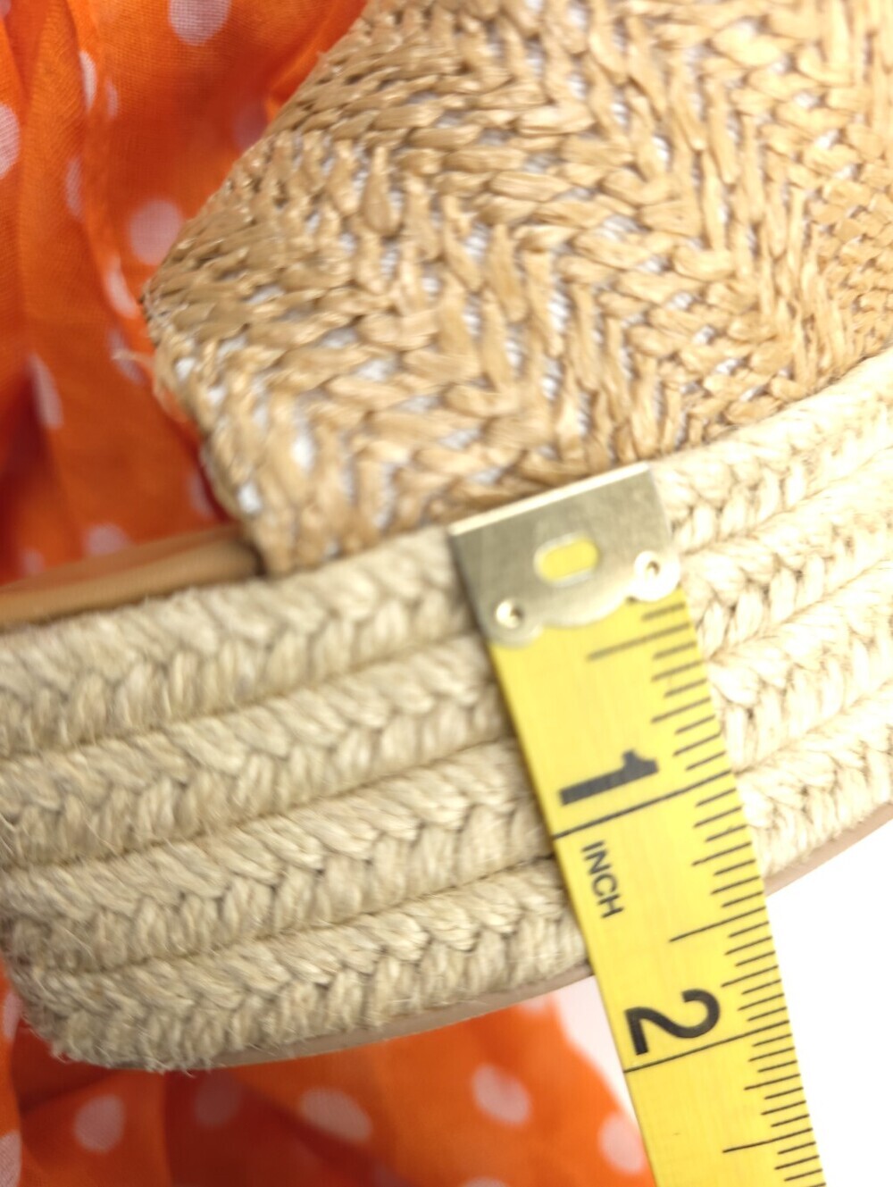 Woven Straw Platform Slide Sandals - Natural SZ 6½ M - Picture 8 of 9